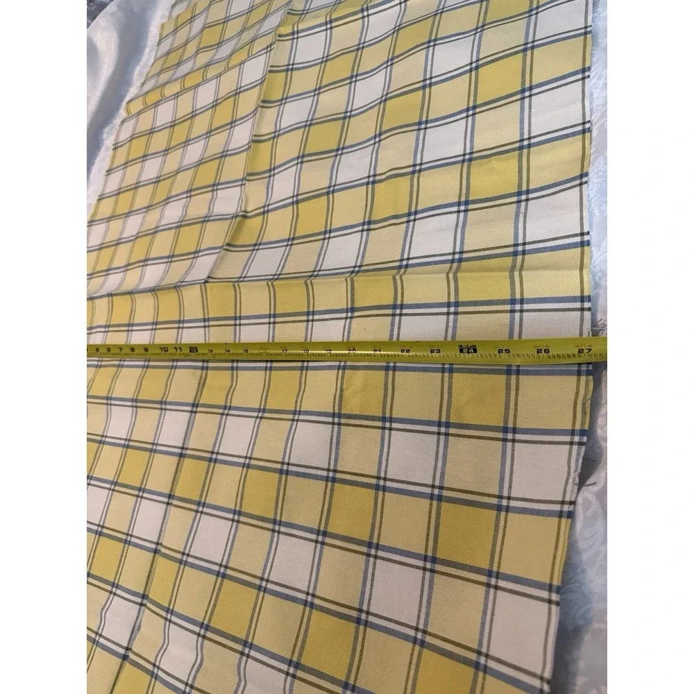 Yellow White And Blue Big Plaid 27